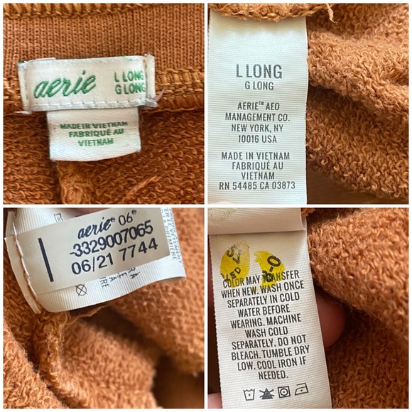 AERIE Weekend Kick it High Waisted Flare Lounge Pants - L Long - Picture 13 of 14